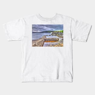 Houbie Beach, burn outflow to sea Kids T-Shirt